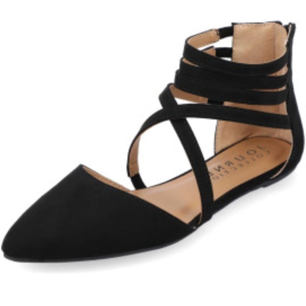 Journee Collection Flats, Black, Size 7.5. Never Been Worn.